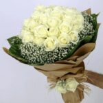 White flower bouquet - online Flower delivery in Islamabad