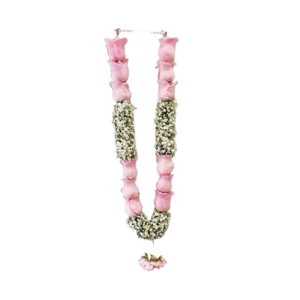 Baby Pink Rose Garland | Groom & Bridal Mala