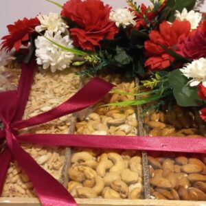 Mix Dry Fruit Wooden Basket