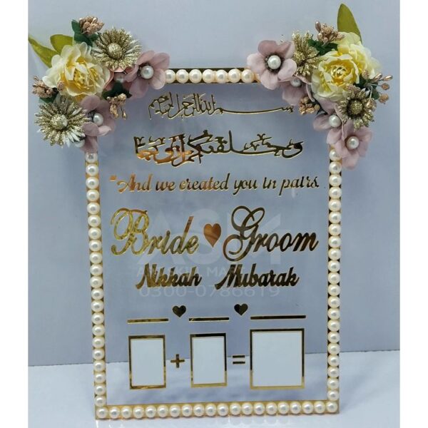 Acrylic Nikah Thamb Board