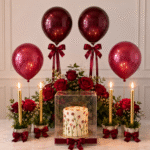 A romantic cake and flower setup, ideal for those sending Anniversary gifts to Pakistan USA.