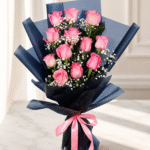 A beautiful pink rose bouquet for those looking to Send flowers to Pakistan from UK.