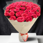 Luxury Pink Rose Birthday Bouquet with Fresh Premium Roses Gift for Her