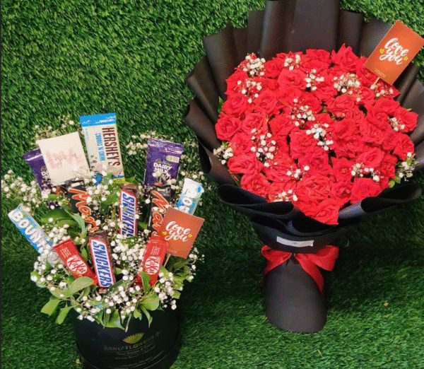 Luxury Chocolate and Floral Gift Hamper
