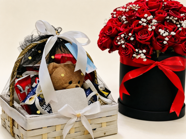 Red Rose Teddy Chocolate Hamper