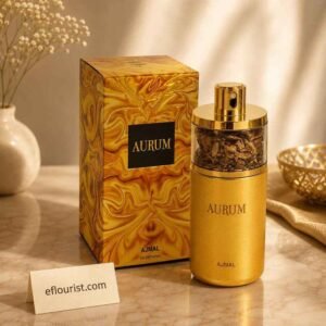 Ajmal Aurum perfume bottle for fragrance delivery in Lahore.