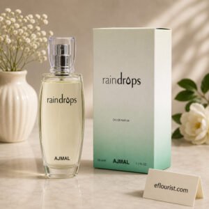 Ajmal Raindrops perfume bottle for fragrance delivery service Lahore.