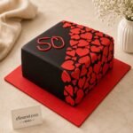 Milestone heart cake for custom cake design Lahore