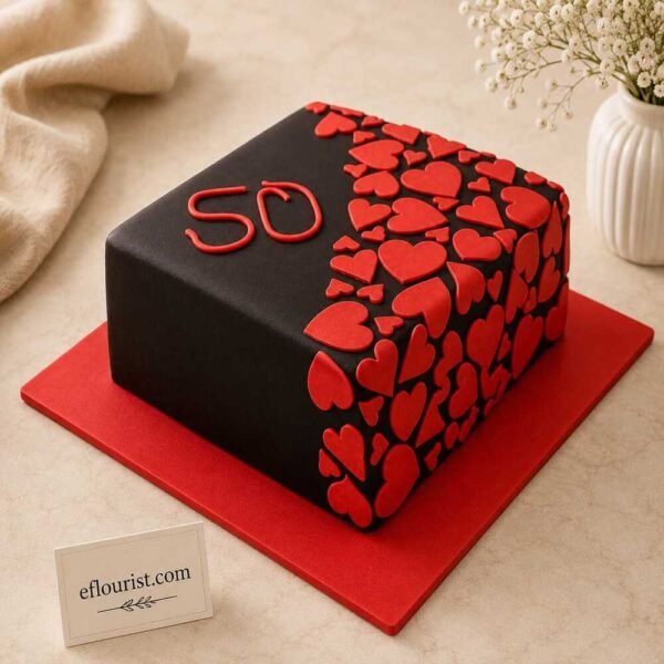 Milestone heart cake for custom cake design Lahore
