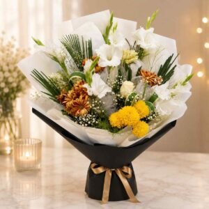 Radiant floral recovery bouquet get well soon gifts Lahore