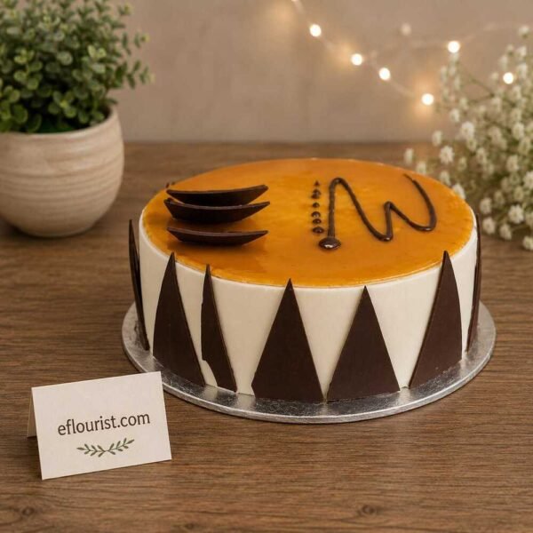 Caramel coffee cake Lahore bakery gift services
