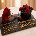 Custom calendar birthday platter personalized celebration gifts Lahore