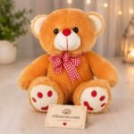 Soft teddy bear is perfect for birthday gifts for her.