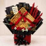 An elegant dry fruit gift hamper available for Gift delivery Lahore.