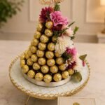 Decorative chocolate tree centerpiece featuring gourmet sweets for custom gift arrangements Pakistan.