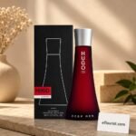 Hugo Boss Deep Red perfume bottle for gift delivery in Lahore.