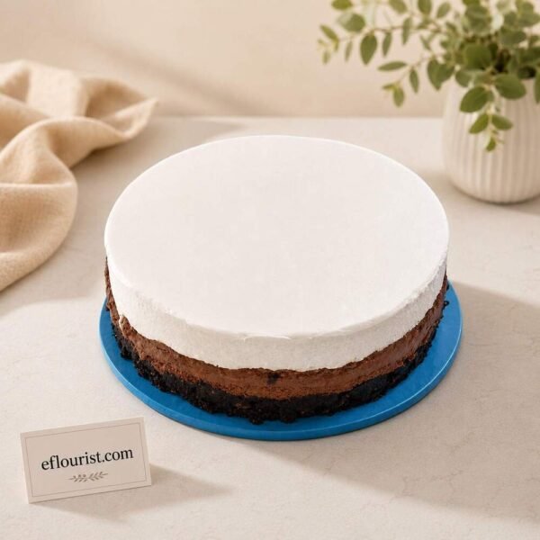 Gourmet triple layer mousse cake for Lahore bakery delivery.