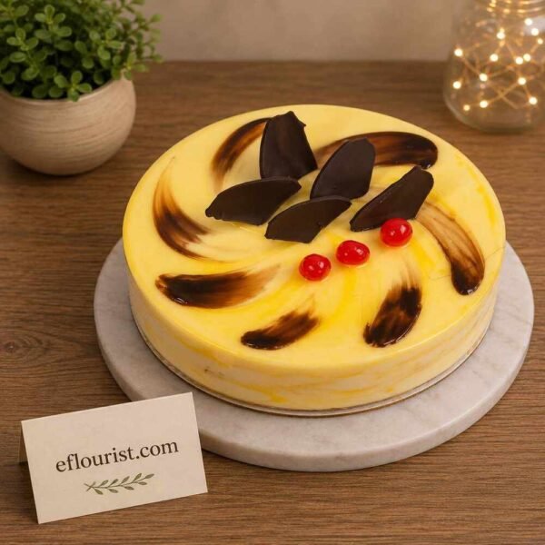 Vanilla chocolate swirl cake Lahore gourmet dessert delivery